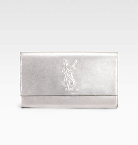 ysl clutches silver|YSL clutch price.